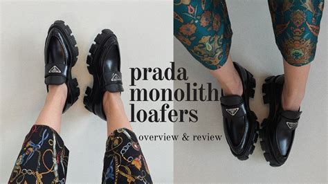 breaking in prada loafers|prada monolith loafers.